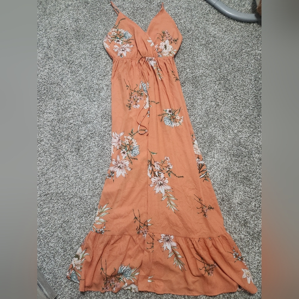 LuLus Orange Sundress